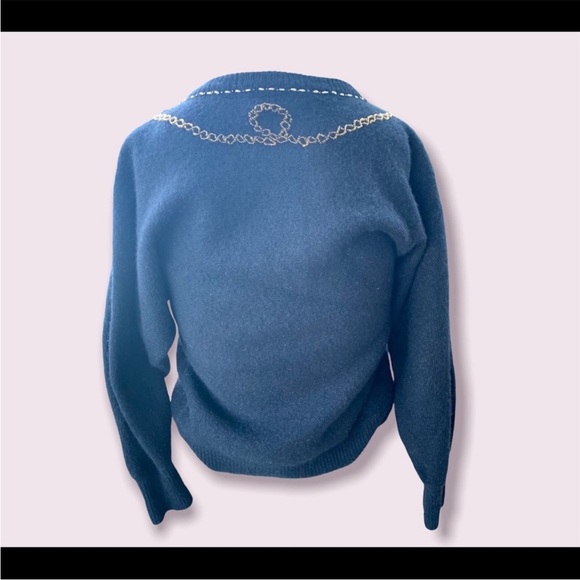 Retro Sweater Stylish Beaded Glitter Women’s Fashion - Picture 4 of 10